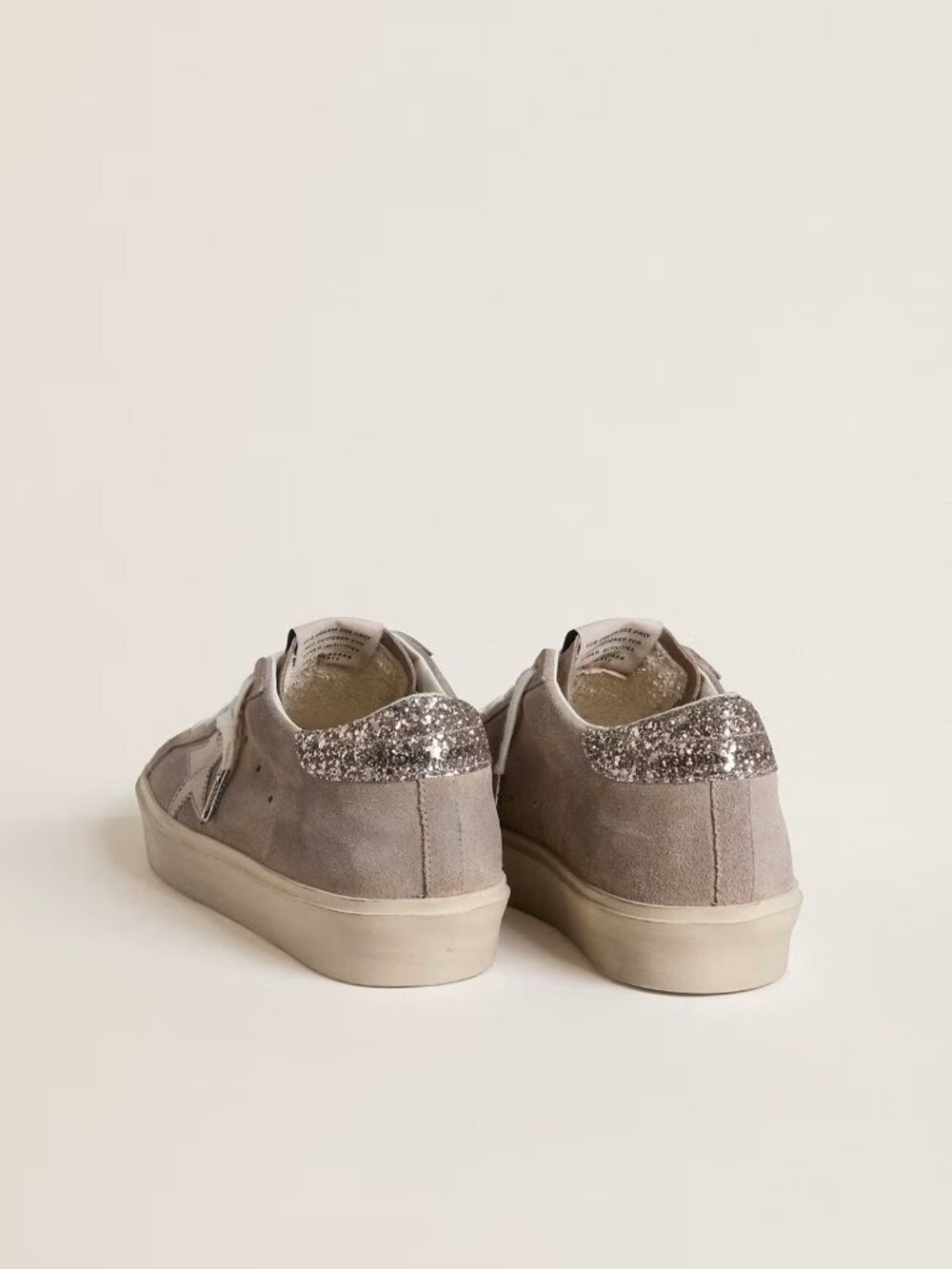 Women’s Hi Star sneakers Grey Suede-laminated Star & Glitter Size 40 - Picture 4 of 15